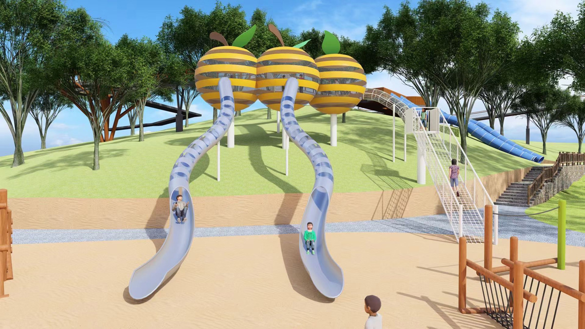 儿童户外不锈钢滑梯