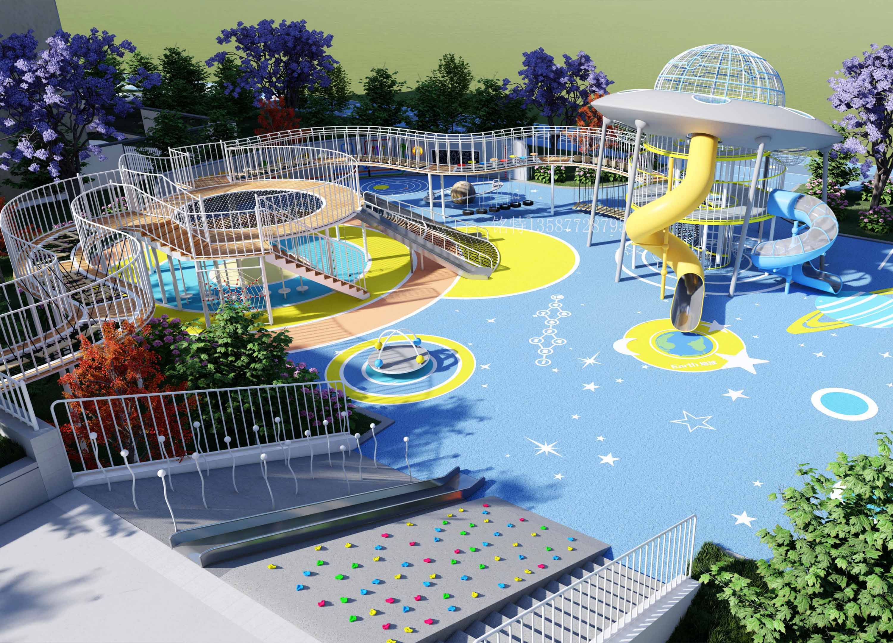 山东淄博市沂源县御景苑小区儿童游乐区